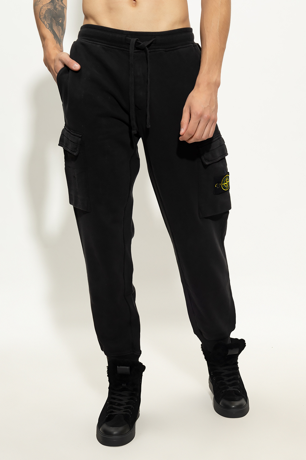 Stone island hot sale cargo sweatpants